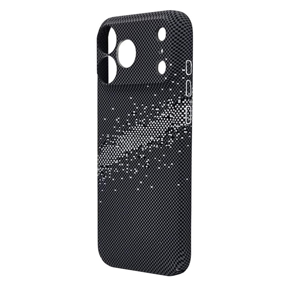 Husa spate pentru iPhone 17 Pro Berlia Fiber Magsafe - Gri